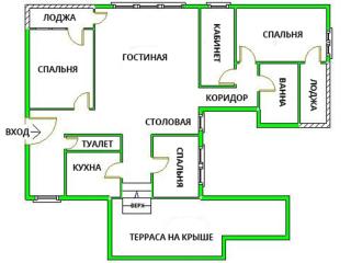 Недвижимость - Квартиры и апартаменты - 4-КОМНАТНАЯ КВАРТИРА, 114 м²