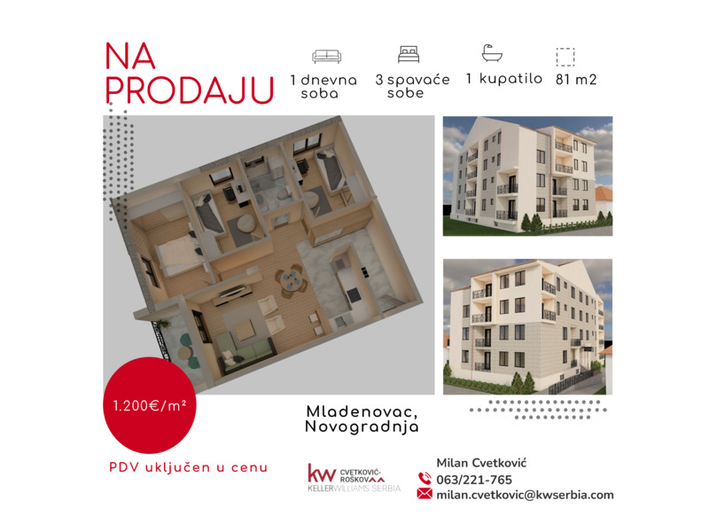Недвижимость - Квартиры и апартаменты - Продается отличное новое здание, Младеновац