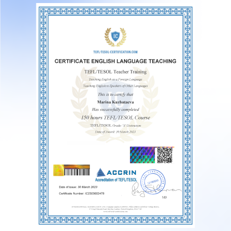 Услуги - Обучение и курсы - English teacher
