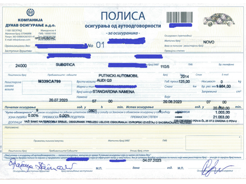 Услуги - Переводы, документы и оформление - Ваш страховой агент в Сербии - для авто,медицины