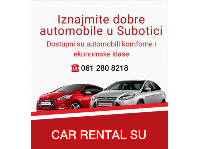 Услуги - Аренда авто и транспорта - Аренда авто в Суботице от CAR RENTAL SU